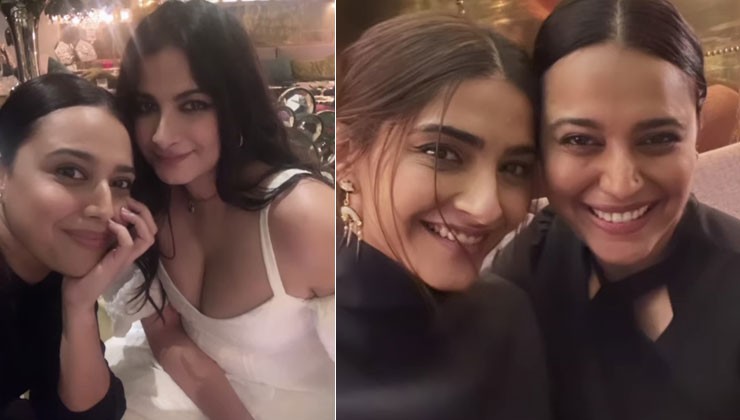 sonam kapoor, swara bhasker, rhea kapoor, rhea kapoor wedding, anli kapoor daughter, karan boolani, veere di wedding, swara dancing with sonam and rhea kapoor, sonam kapoor instagram,
