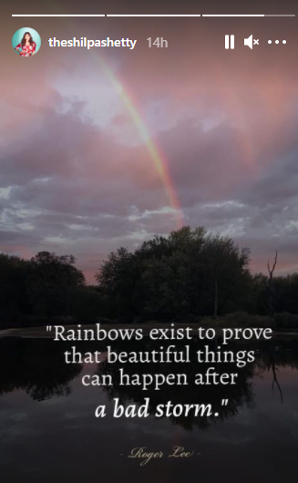 shilpa shetty's instagram story after raj kundra's bail, 