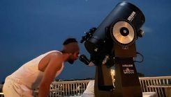 Ayushmann Khurrana watches the ‘blindingly bright’ moon through a telescope on Maldives vacay; shares pics