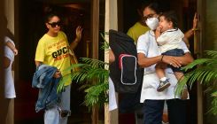 PICS: Kareena Kapoor makes a stylish statement at the airport; jets off with Taimur, Jeh and Saif Ali Khan