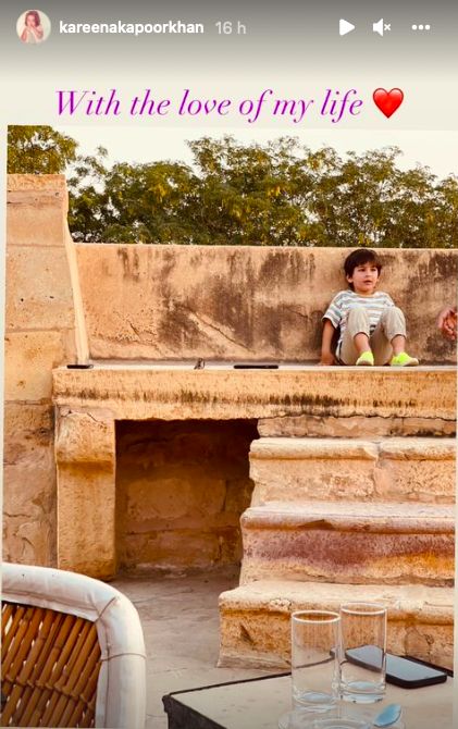 Kareena Kapoor Khan, Rajasthan, Taimur Ali Khan