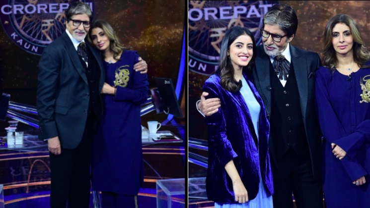 Amitabh Bachchan, Shweta Bachchan, Navya Naveli Nanda, Kaun Banega Crorepati 13