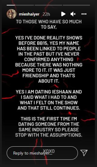 Bigg Boss 15, Miesha Iyer, Ieshaan Sehgaal, slams trolls