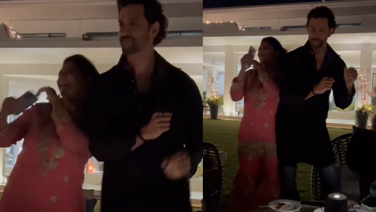 hrithik roshan, hrithik roshan diwali party, hrithik roshan family, hrithik roshan mother, hrithik roshan dance