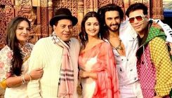 Ranveer Singh, Alia Bhatt pose for a group photo with Dharmendra, Shabana Azmi on Rocky Aur Rani Ki Prem Kahani sets