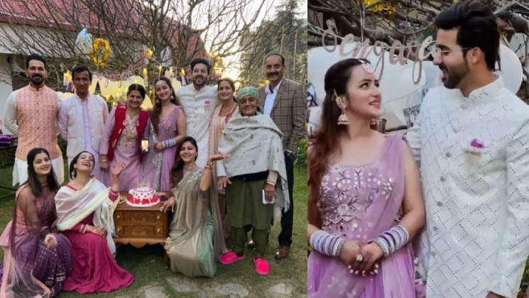 rubina dilaik, rubina dilaik sister, jyotika dilaik, rubina dilaik at sister jyotika engagement,