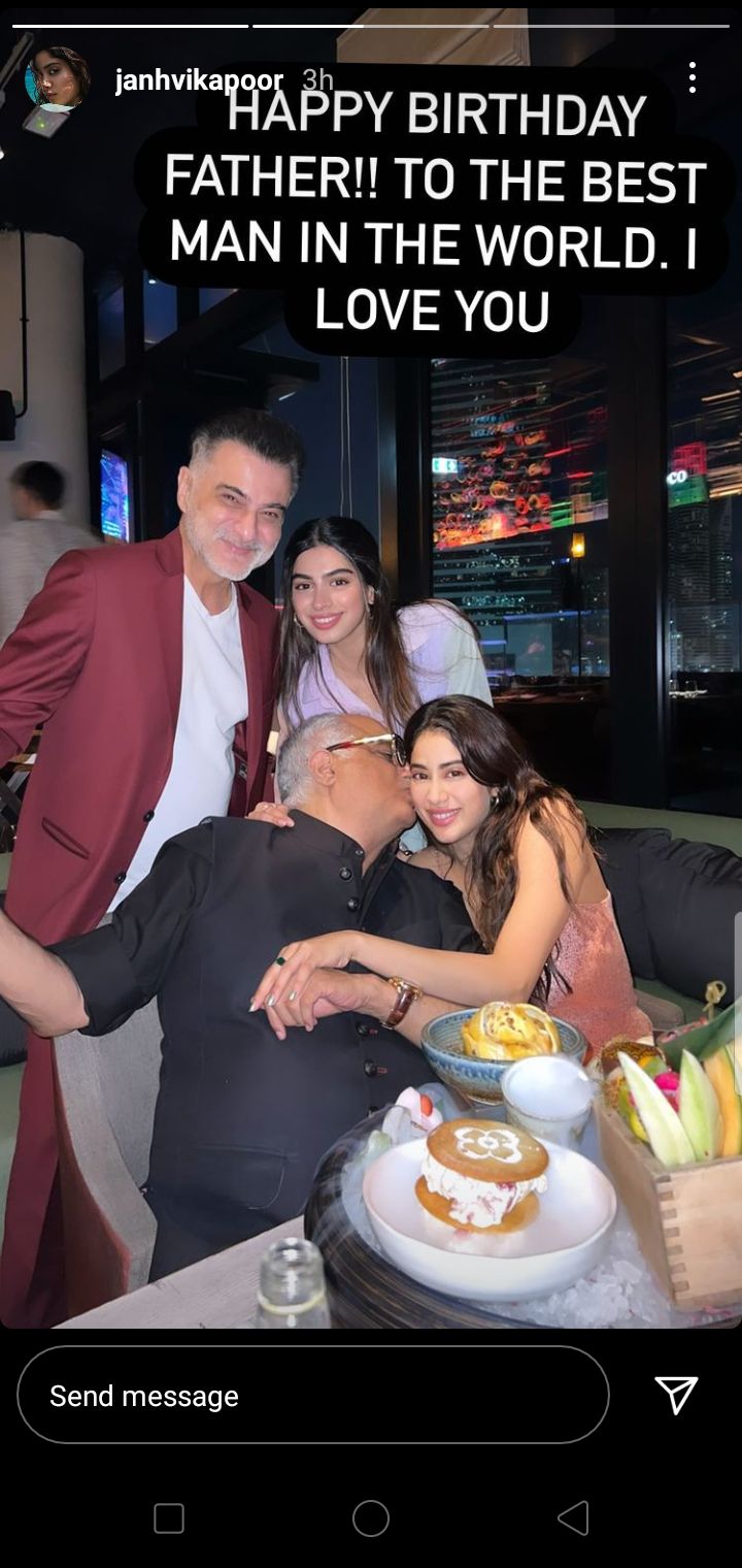 Janhvi and Khushi pen adorable birthday posts for Boney Kapoor Bollywood Bubble