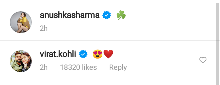 virat kohli comment on anushka sharma's bikini post pic