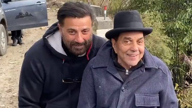 dharmendra sunny himachal vacation, dharmendra sons, sunny deol bobby deol, dharmendra himachal vacation