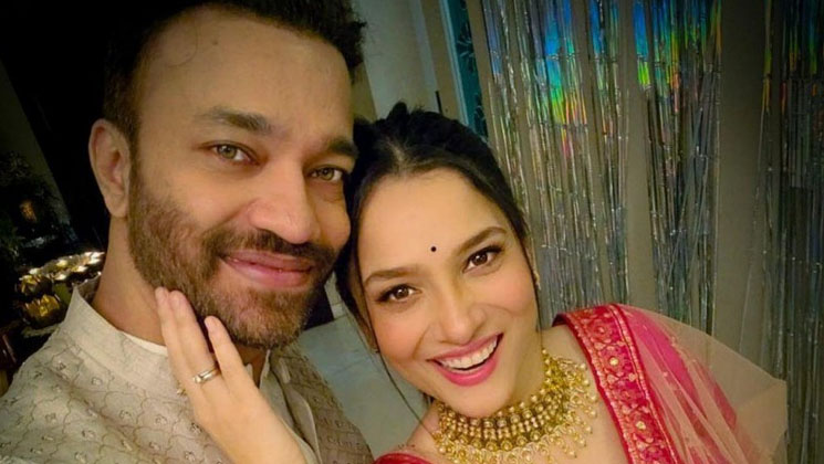 Ankita Lokhande, Vicky Jain, wedding card