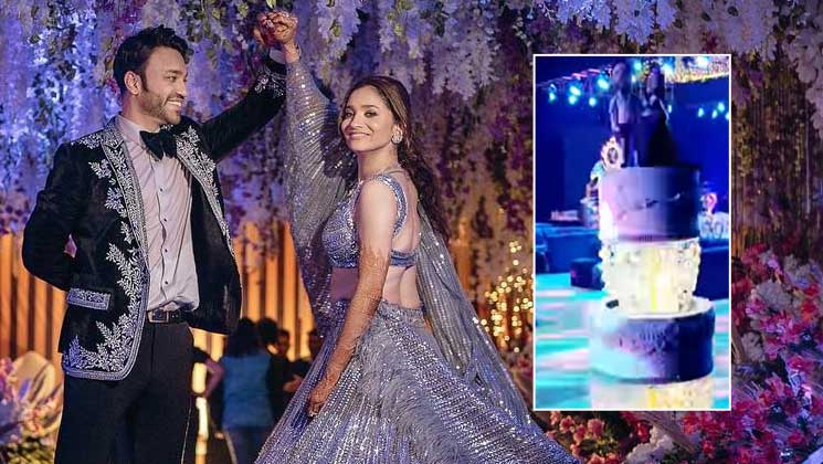 ankita lokhande, vicky jain, ankita vicky wedding, ankita lokhande wedding cake pic,