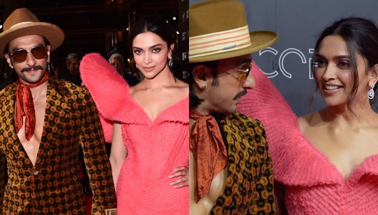 Ranveer Singh's Gucci Suit And Deepika Padukone's Red Michael