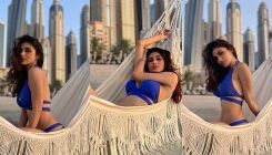 Mouni Roy exudes hotness as she poses for pics in a sexy royal blue bikini