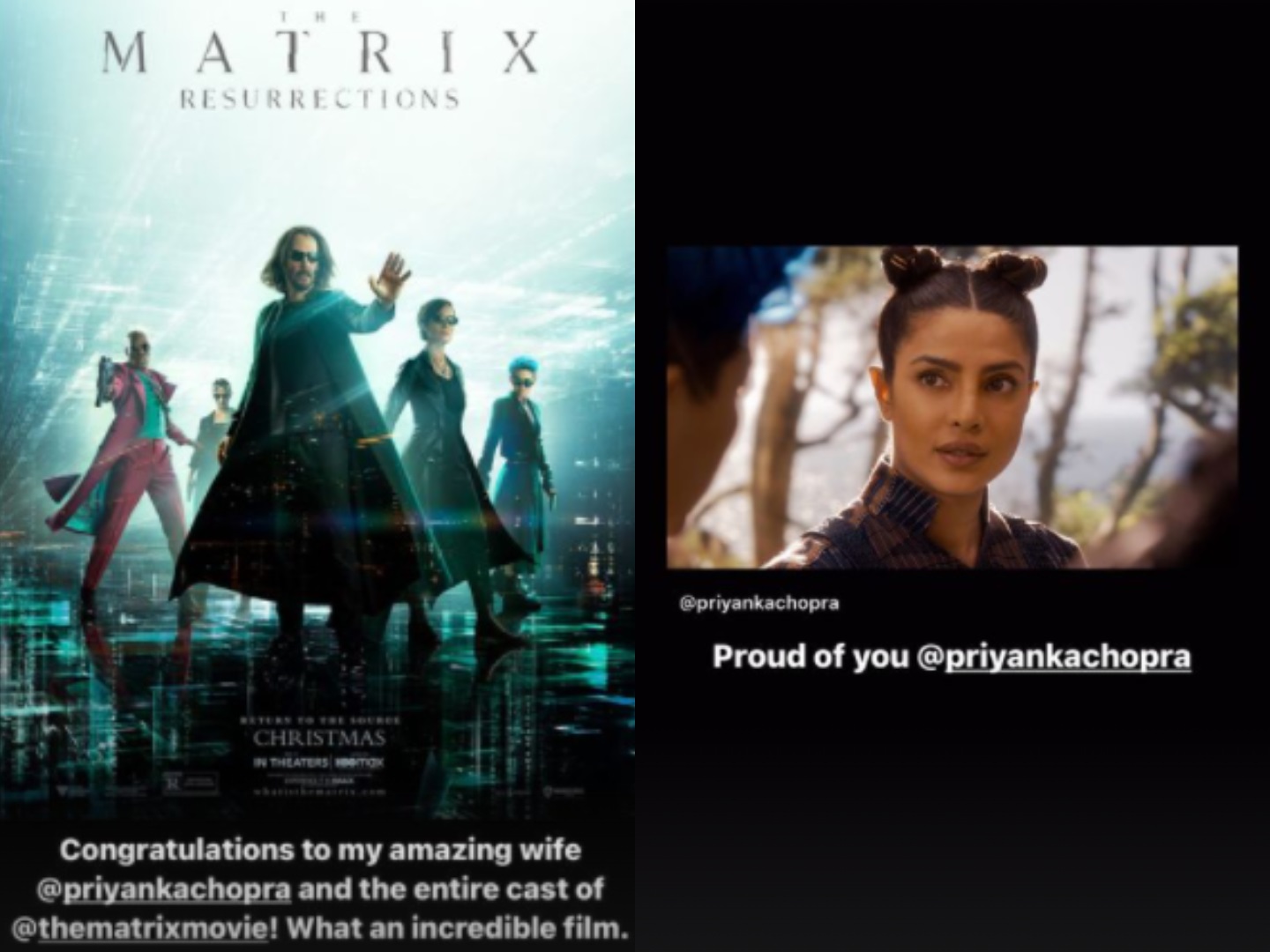the matrix resurrections, nick jonas, priyanka chopra