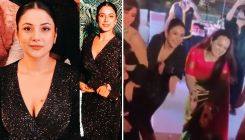 Shehnaaz Gill looks stunning in black cocktail dress as she grooves on Zingaat at an engagement party- WATCH