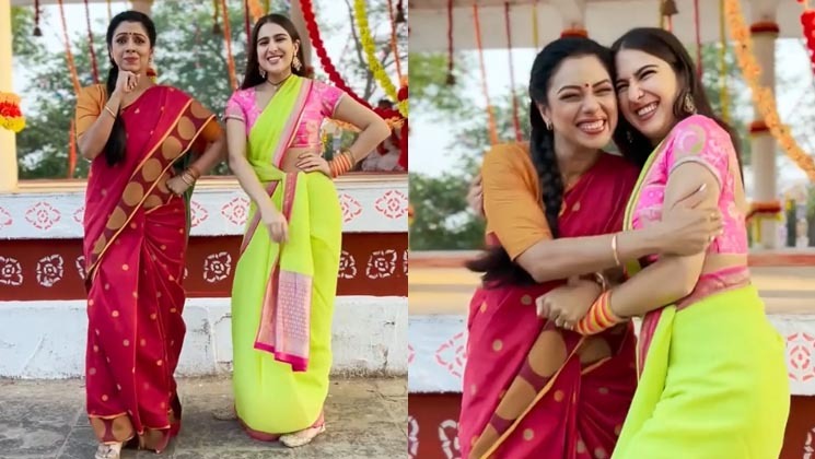 rupali ganguly, sara ali khan, chaka chak, anupamaa