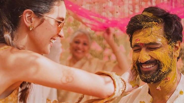 vicky katrina haldi, isabelle kaif, katrina kaif vicky kaushal haldi