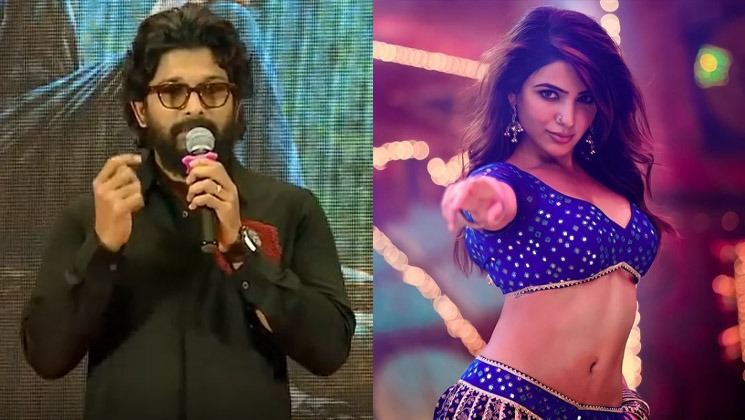 pushpa, allu arjun, oo antava song, samantha
