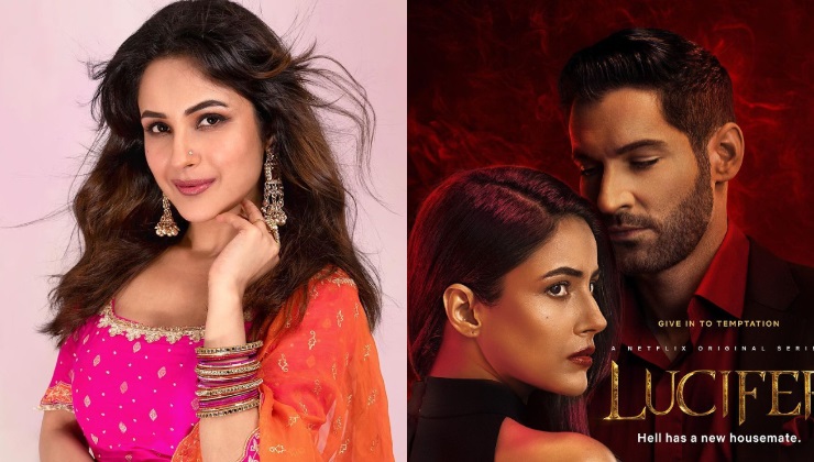 Shehnaaz gill, lucifer poster, tom ellis