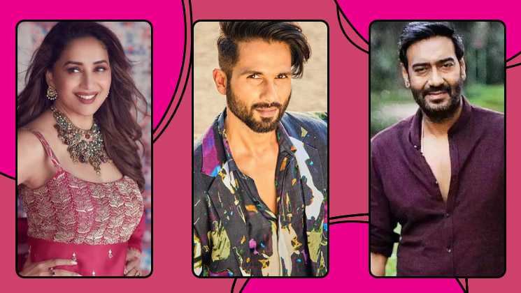 Ajay Devgn, Madhuri Dixit, Shahid Kapoor