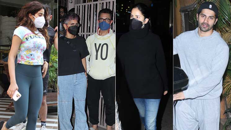Katrina kaif, Varun dhawan, Aamir khan, Janhvi Kapoor