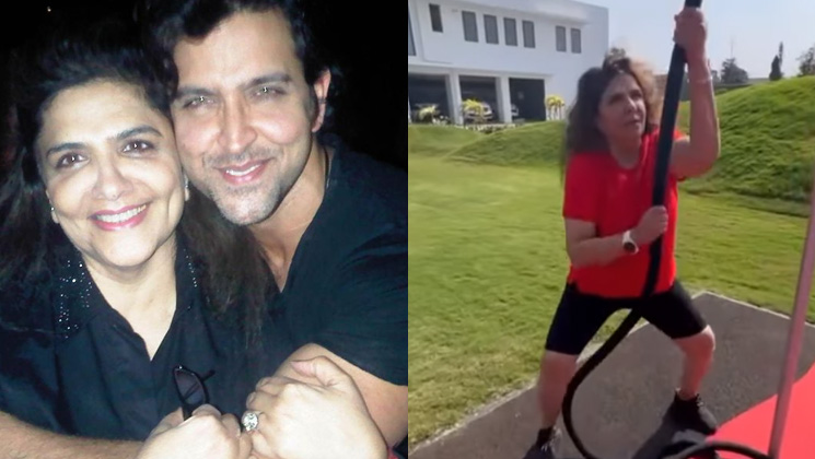 Hrithik Roshan, Pinkie Roshan, workout session