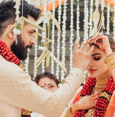 Mouni Roy and Suraj Nambiar are a sight of pure love in FIRST PHOTOS from wedding