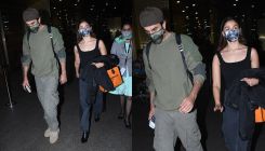 Ranbir Kapoor and Alia Bhatt return to the city after they ring New Year together, See PICS