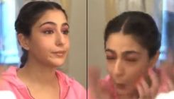 SHOCKING: Sara Ali Khan has a scary experience as a light bulb explodes during her makeup, Watch