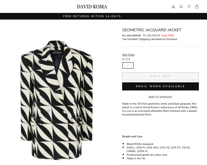 Deepika Padukone, geometric white and black jacket, Gehraiyaan