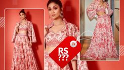 Shilpa Shetty’s gorgeous blush pink floral bralette, skirt with jacket comes at a whopping amount