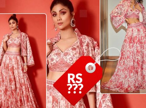 Shilpa Shetty’s gorgeous blush pink floral bralette, skirt with jacket comes at a whopping amount