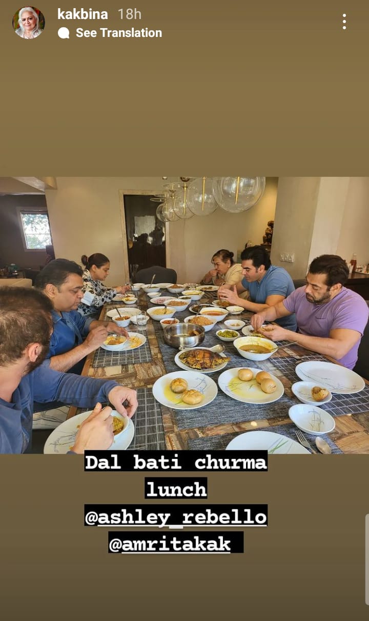 Salman Khan relishes Rajasthani food with family