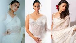 Alia Bhatt makes us fall in love with her pristine white saree as she flaunts them in true Gangubai fashion