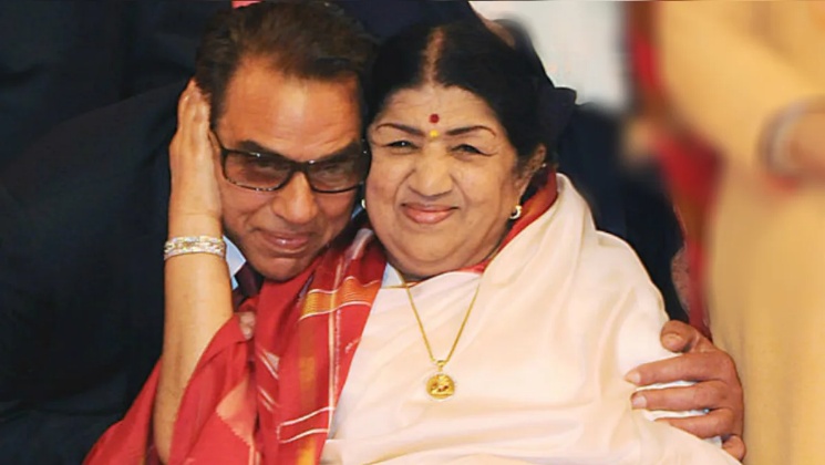Dharmendra, lata mangeshkar, lata mangeshkar funeral, dharmendra lata mangeshkar