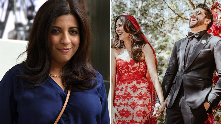 Farhan Akhtar, Shibani Dandekar, Zoya Akhtar