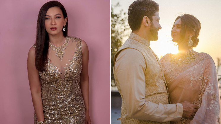 Gauahar Khan, farhan akhtar, shibani dandekar, farhan shibani wedding