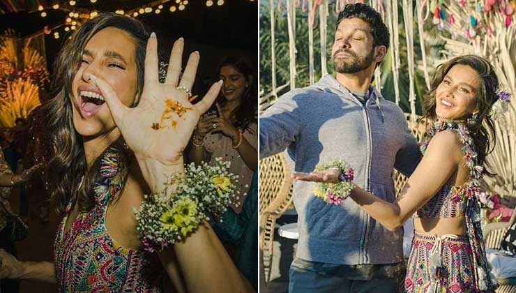 farhan akhtar, shibani dandekar, farhan shibani mehendi
