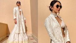 Rakul Preet Singh looks like a vision in white as she gives a sexy twist to her bralette, lehenga set