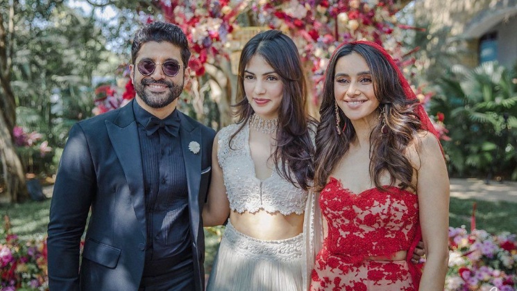 Rhea Chakraborty, shibani dandekar, farhan akhtar