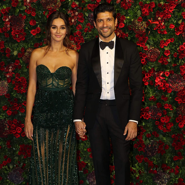 farhan akhtar, shibani dandekar, farhan akhtar and shibani dandekar first public appearance,