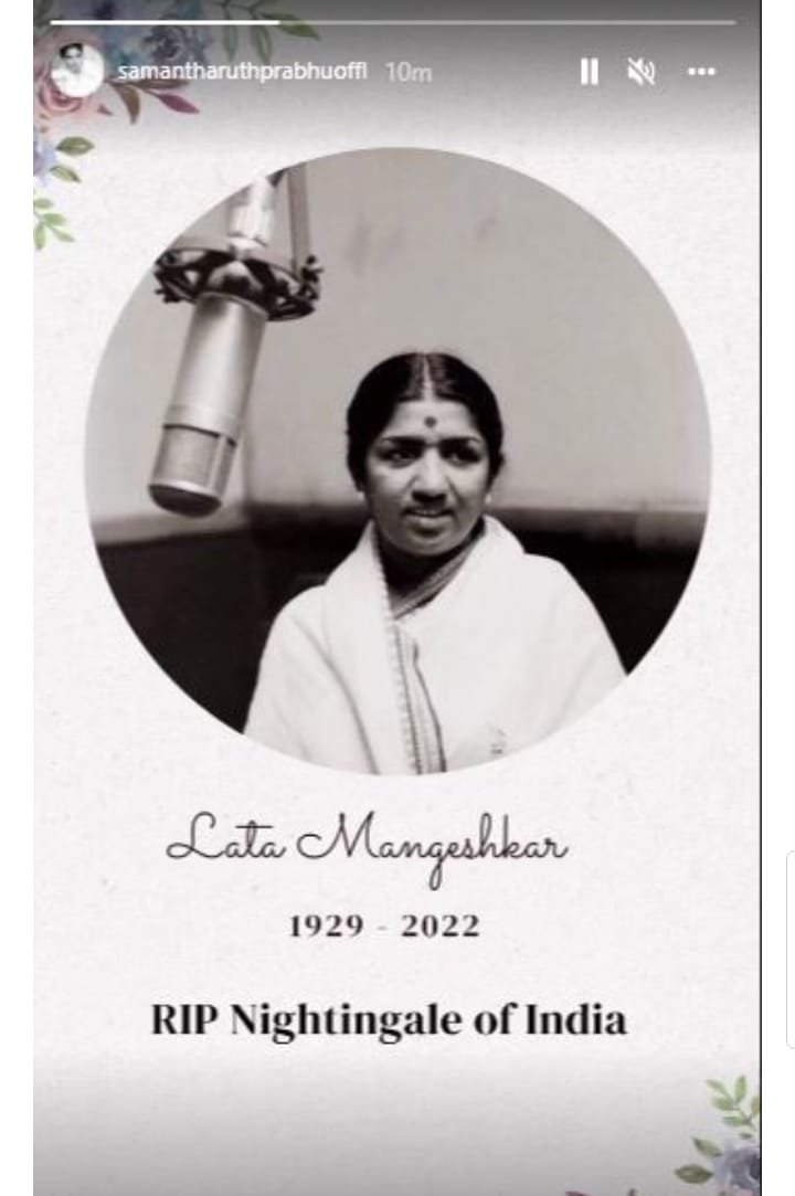 samantha, lata mangeshkar, 