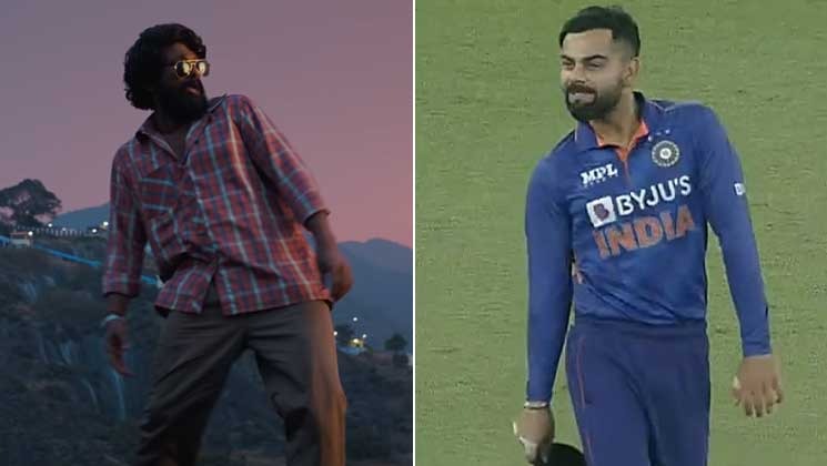 virat kohli, pushpa, srivalli, allu arjun