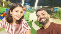 Anushka Sharma and Virat Kohli pose for a happy photo, is it from daughter Vamika's play area?