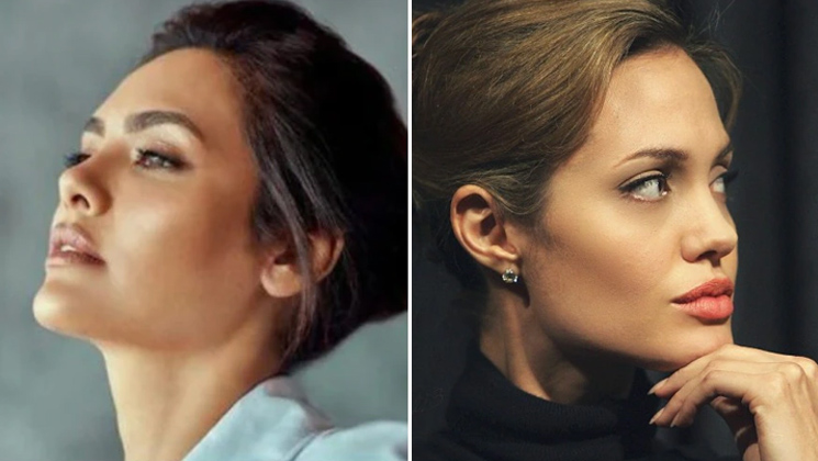 bollywood celebs have hollywood lookalikes, angelina jolie, esha gupta,