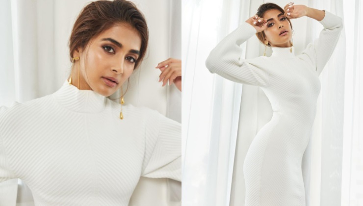 Pooja Hegde keeps it fabulously chic in white bodycon dress at Radhe Shyam trailer launch