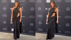 Priyanka Chopra unleashes her inner desi girl in black saree at pre-Oscars event, fans call her 'gorgeous mommy'