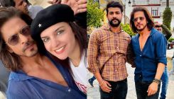 Shah Rukh Khan flaunts his Pathaan look as he poses with fans in Spain, See PICS