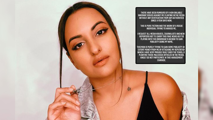 Sonakshi Sinha Releases Official Statement On Non Bailable Warrant Bollywood Bubble