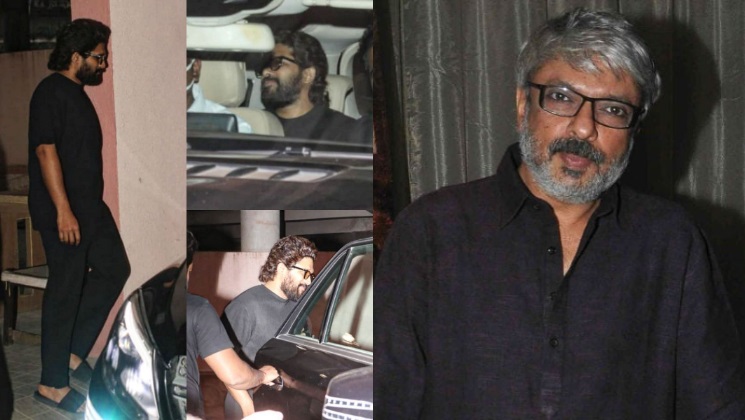 allu arjun visits sanjay leela bhansali, sanjay leela bhansali, allu arjun